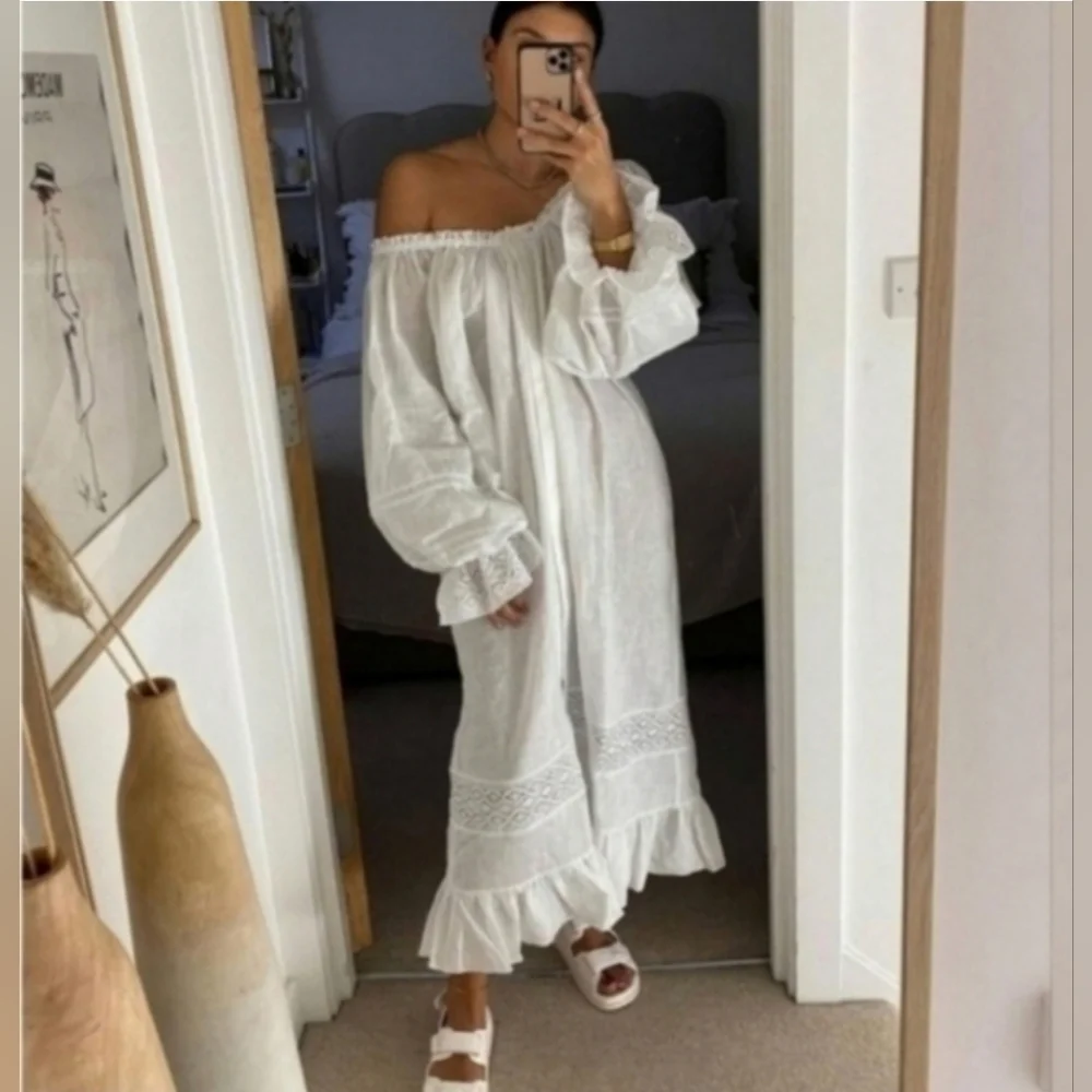 Sleeper Paloma 100% linen midi dress - Picture 2 of 15